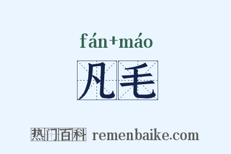 凡毛是什么意思的图片